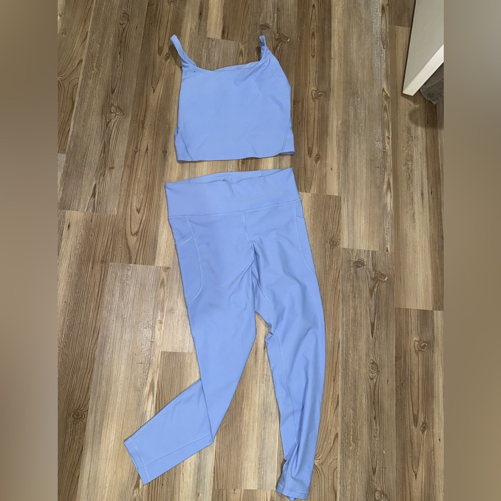 Old Navy Active light blue Leggings and Top